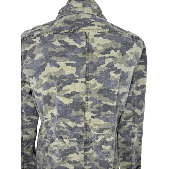 Velvet by Graham Spenser Camouflage Drawstring Military Parker Size Large - Picture 3 of 8